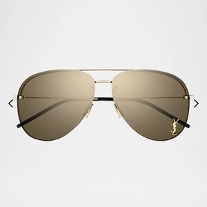 Yves Saint Laurent Classic 11 M Brow Bar Aviator Sunglasses